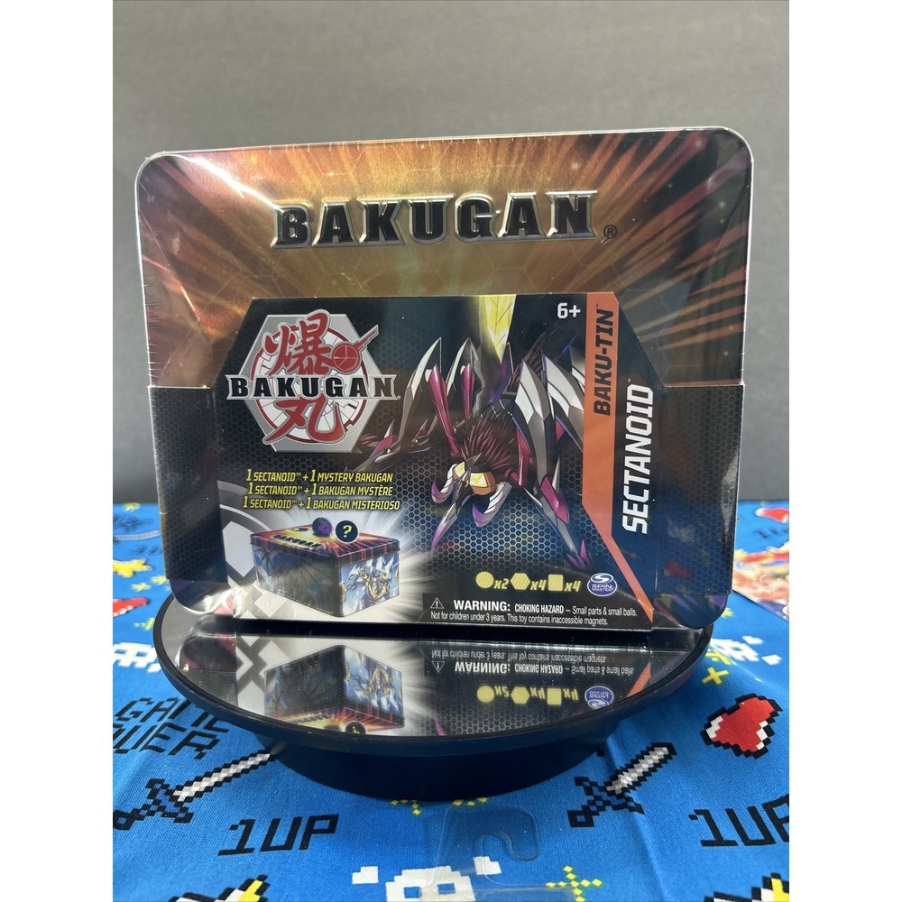 Bakugan Baku-Tin, Sectanoid Premium Collectors Storage Tin‎ with Mystery Bakugan